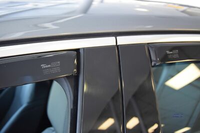 Heko Deflecteurs D'air Déflecteurs De Vent Compatible Avec Opel Insignia 2009 2016 Ensemble 2 Pieces Noir Fume Aerodynamique Montage Facile