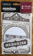 Creative Imaginations Narratives Sepia Journaling Frames Tags Die-Cuts Memories
