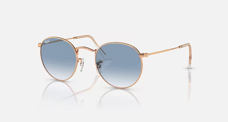 Gulf ファンミ Blu-ray Brand New 2026 Ray Ban Sunglasses Rb 3447 9202/3F ROUND METAL