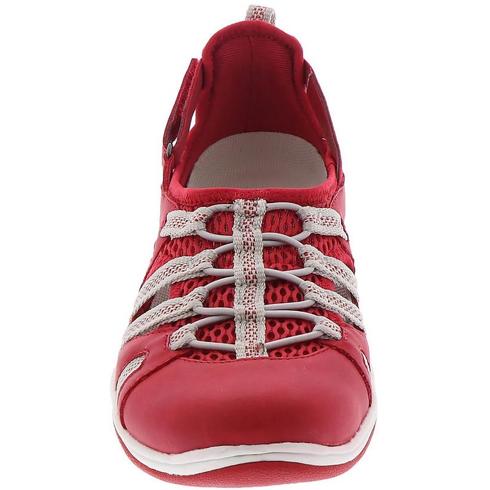 Easy Street Womens Zaba Red Flat Sport Sandals Shoes 10 Medium (B,M