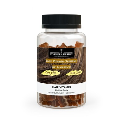 Essential Hair Vitamin Supplements (60 Gummies)   Made in the USA