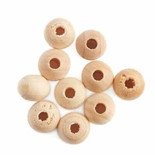 10,0000 Tiny 1/4" Bulk Unfinished Wood Round Beads
