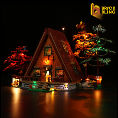 BrickBling LED Licht Kit für LEGO A Frame Cabin 21338 Häuser (Standard Version)
