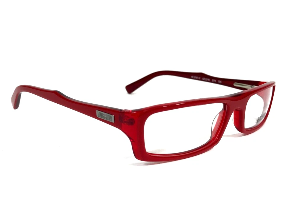 Monturas para gafas Moschino M3701-V 574 rojo transparente rectángulo borde completo 52-16-135 Foto 2 de 4