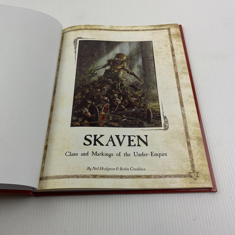 Warhammer Uniforms & Heraldry Of The Skaven Games Book HC