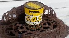 vintage pyroil oil can stops oil smoking S.O.S 16 oz, full unopened rare pyroil