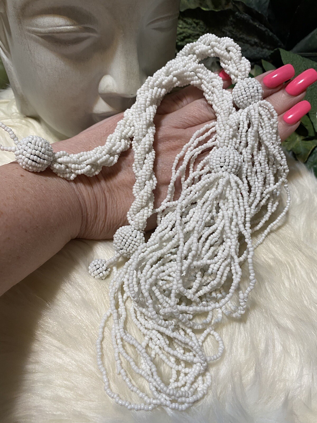 Miriam Haskell Early Huge Statement Seed Bead Nec… - image 5