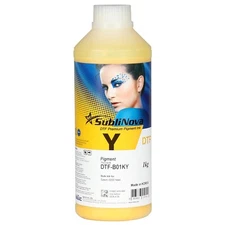 DTF (Direct To Film) Yellow Ink 1 liter Bottle for Epson Print Head Printers