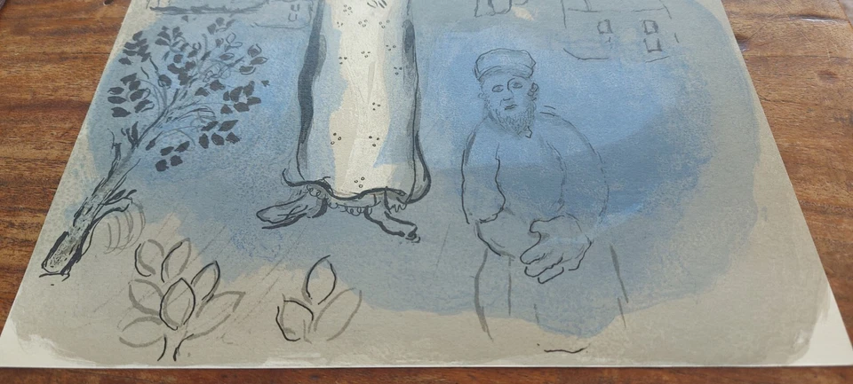 Marc CHAGALL (1887-1985) ORIGINAL Lithographie 252 ESTHER inkl. Expertise - Bild 4 von 4