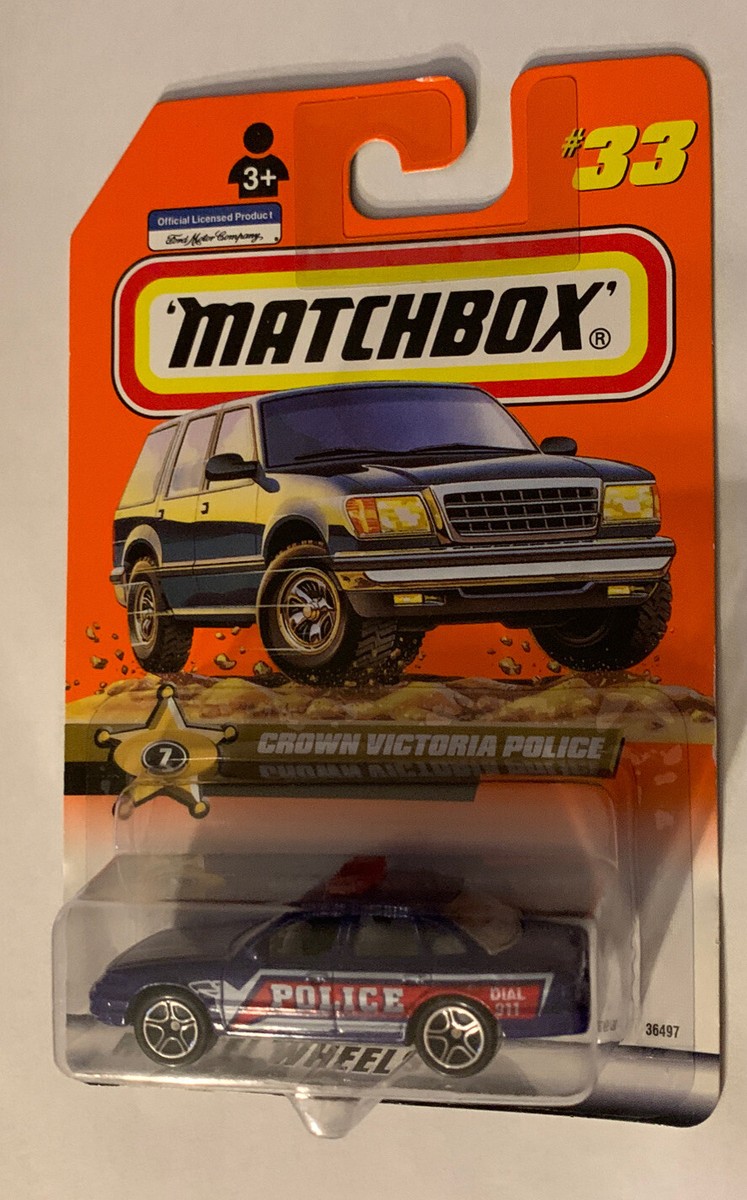 Matchbox FORDCROWN　VictoriaPOLICE Matchbox 1998 Mattel Wheels Ford Crown Victoria Police Cruiser