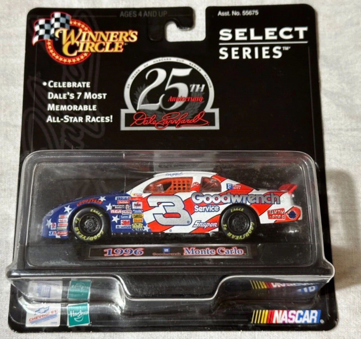 Winner's Circle Dale Earnhardt Diecast Racing Cars 1996 Vehicle