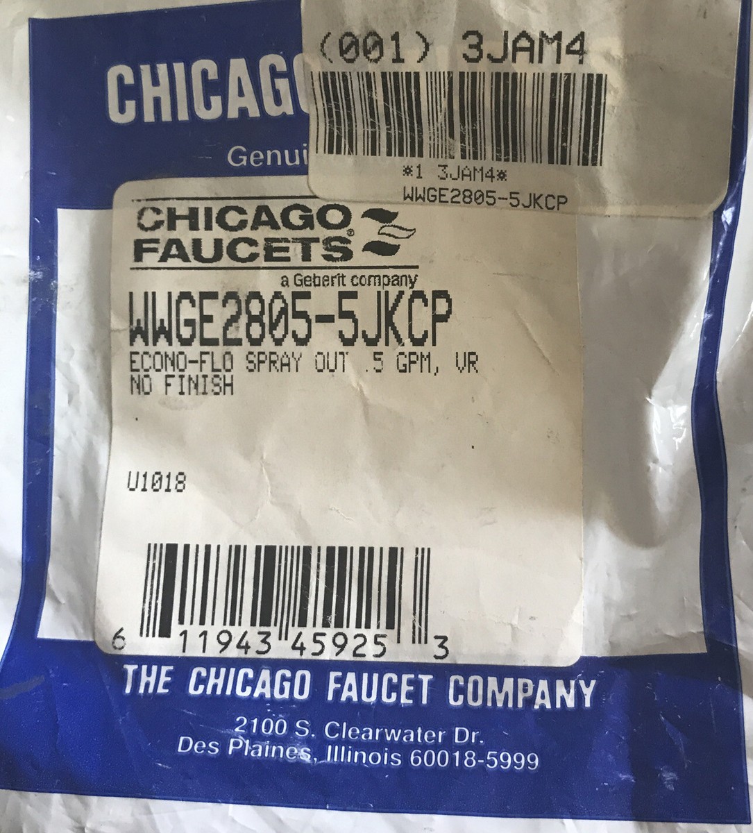Chicago Faucets Vandal Proof Aerator Stay Out .5GPM Pressure Chicago Faucets Vandal Proof Aerator Stay Out .5GPM Pressure