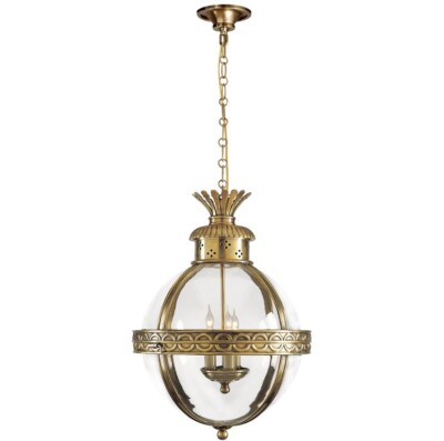 Visual Comfort  Light Chapman and Meyers Crown Top Globe 15 Inch CHC 2111AB
