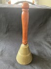 Vintage Brass Bell with Wood Handle Made In India — photo 1