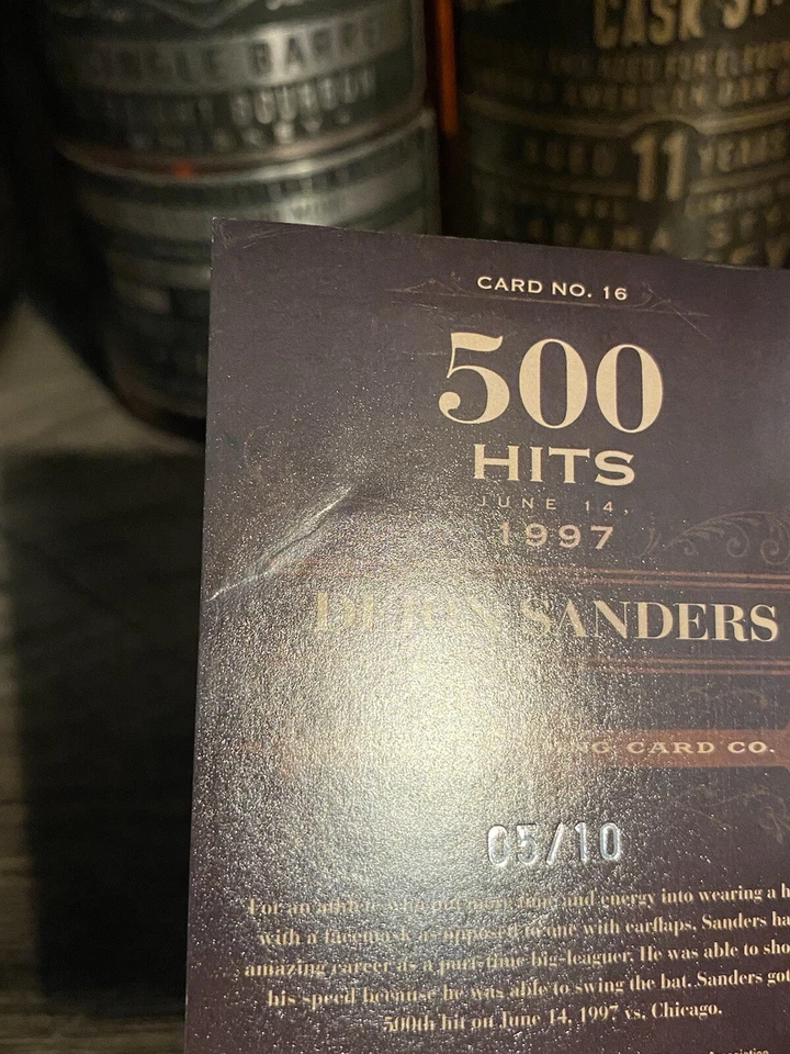 Deion Sanders Certified Auto Authentic Game Used Worn Jersey “12 Panini SSP 5/10 - Image 4 of 4