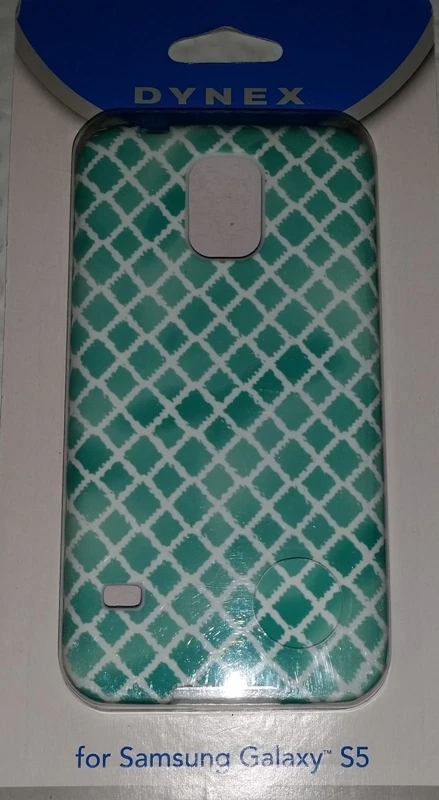 Nueva Funda para Teléfono Celular Samsung Galaxy S5 Dynex - DX-MGS53DW - Verde/Blanco Foto 2 de 4