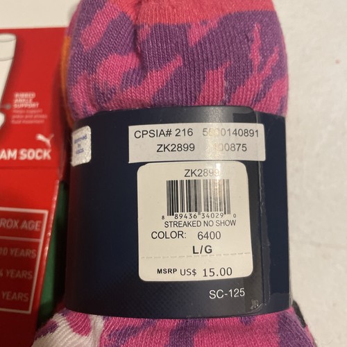 youth socks bundle multi color, three knee high sport & six ankle, fits shoe 1-4 - Picture 9 of 15