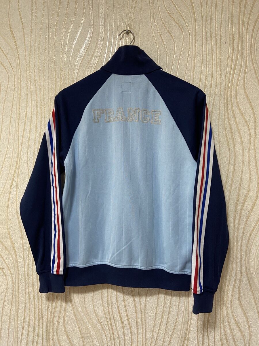FRANCE RETRO FOOTBALL SOCCER TRACK JACKET ADIDAS ORIGINALS FRANCE RETRO FOOTBALL SOCCER TRACK JACKET ADIDAS ORIGINALS