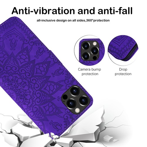 Flip Leather Wallet Case For iPhone 16 15 14 13 12 11 Pro Max XS Magnetic Cover - Picture 6 of 52