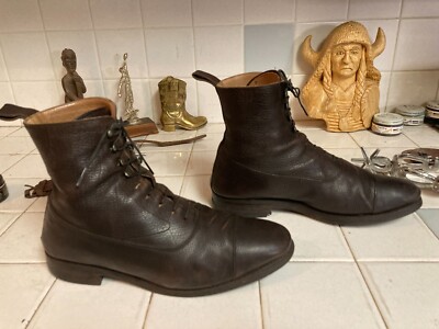 Meermin Mallorca BROWN OXBLOOD Calf Men's Boots size UK 7.5 USA 8.5 M