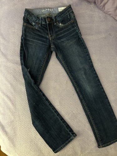 Gap girls LOT of 8 Pairs of Jeans/ Pants Sz 7 Slim & Reg. Jeans, Corduroy, Capri - Picture 24 of 24