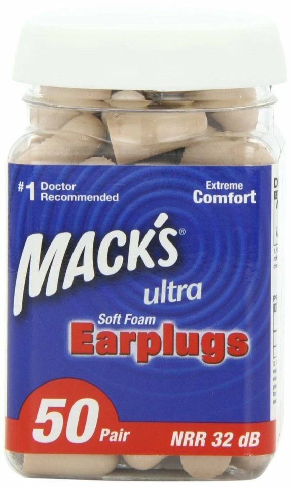 MACK'S Macks Hochleistungs-Ohrstöpsel aus ultraweichem Schaumstoff, 50 Paar