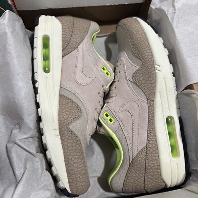 NIKE AIR MAX 1 PREMIUM SAFARI PRM STRING Damaged Box SZ 9.5  display picture 3