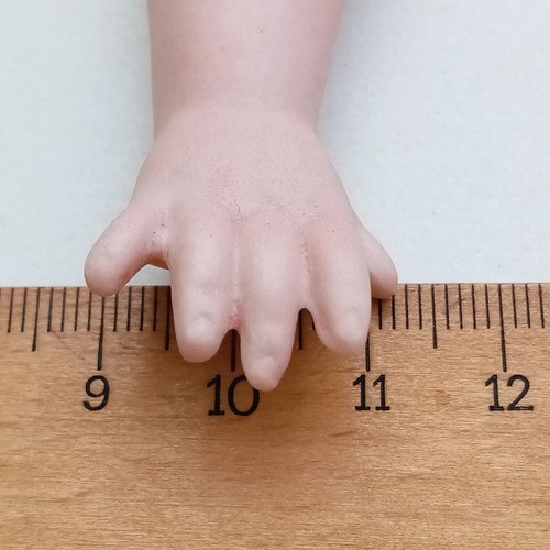 Antique doll lower arms, bisque porcelain arms, 3.25", for leather body, Germany - Picture 6 of 6