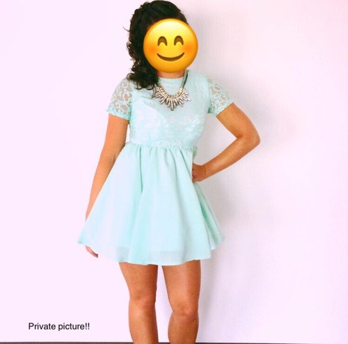 Missguided Mini Dress, Size 8, Mint 