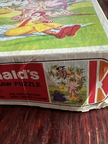 1984 McDonalds GRIMACE Hamburglar 100 Pc Puzzle 4605-40 Whitman USA - Picture 4 of 8