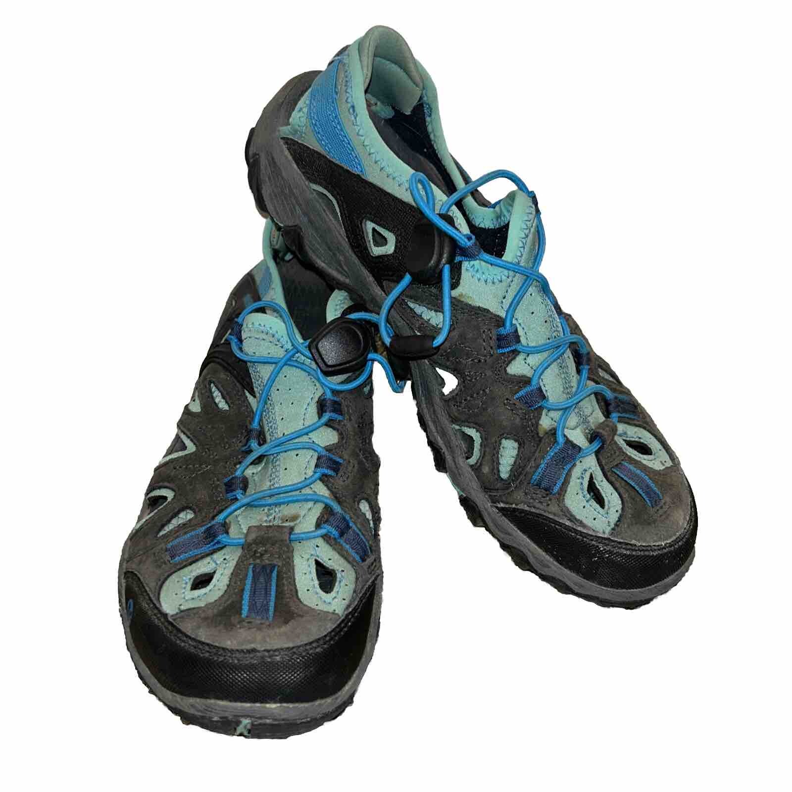 Sandali da acqua blu Merrell da trekking spiaggia da donna taglia 8 calzature ad alte prestazioni