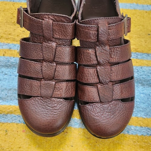 Dr. Marten Fenton Brown Leather Fisherman Sandals Size 12 - Picture 2 of 8