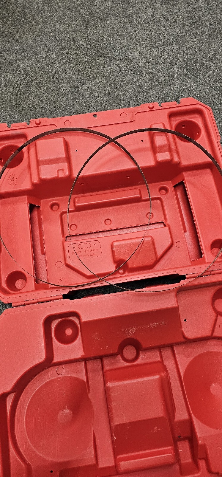 💥MILWAUKEE Deep Cut Band Saw 6232-21 Hard Plastic Storage Case w/2 Blades