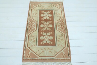 Vintage Turkish Rug Carpet Door Mat Bedroom Kelim Tapis Teppich 32''x53'' AreaRugs