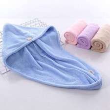 Microfibre Hat Magic Hair Fast Drying Dry Towel Dryer Turban Bath Wrap Quick Cap