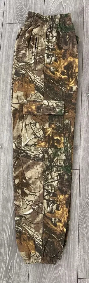 Realtree Camo Cargo Joggers Fleece Bottoms Casual Fishing Men's Size: M To XXL - Image 4 of 4