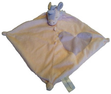 Angel Dear Unicorn Pink Baby Lovey Security Blanket Purple Knotted Corners Plush
