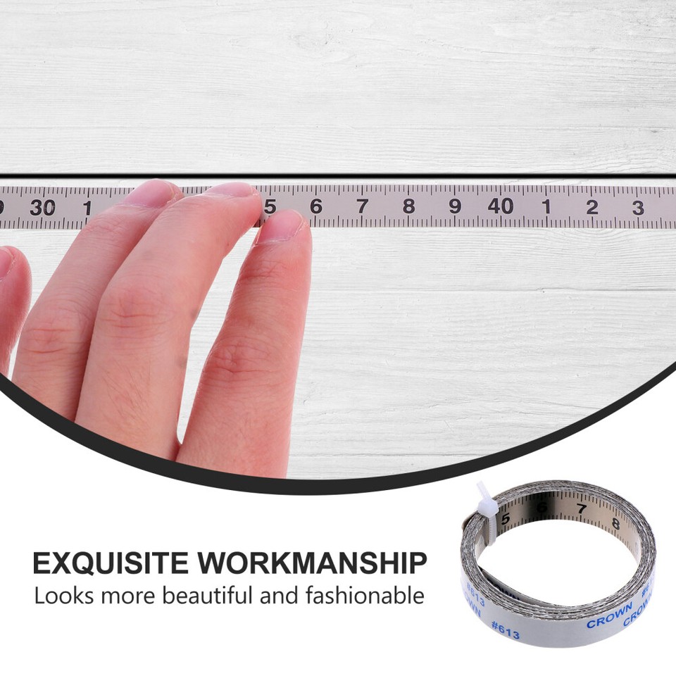 Metal Sticky Ruler Measuring Gadget Carbon Steel Measure Tape Woodworking Ruler eBay