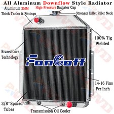 4 Row Radiator For 1942-1952 Ford F1 F2 F3 Pickup Base Chevy V8 Engine 3.5L 3.9L