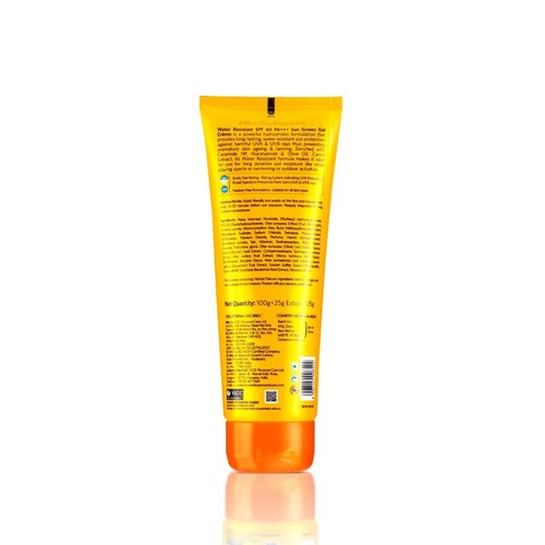 VLCC Water Resistant Sunscreen Gel Creme Spf 60 For UVA, UVB Protect 100g + 25g - Picture 4 of 8