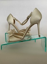 Kate Spade New York Ivela Ivory Bridal Satin Open Toe Shoes 11