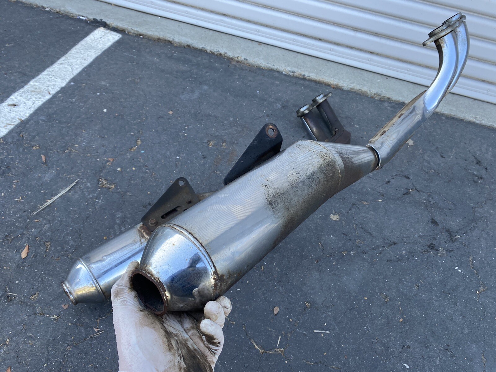 82 Honda GL1100 Goldwing Exhaust System Header Muffler Assembly HM463