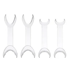 Dental T-Shape Double Head Intraoral Cheek Lip Retractor Mouth Opener L&S Clear