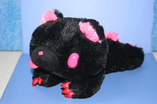 Chack Gloomy Bear Black Coquettish Pink Plush Doll UKG003 Uta Kuji Karaoke Licky - Picture 5 of 11