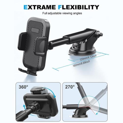 Universal Gravity Suction Cup Car Phone Holder 360° Rotating Dashboard Hol D4P6 - Picture 9 of 11