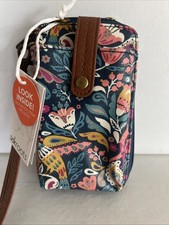 NWT Sakroots Smartphone Crossbody Wristlet Multicolor Floral Pattern Boho