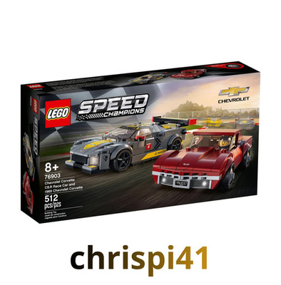 LEGO 76903 Speed Champions Chevrolet Corvette C8.R & 1969 Corvette NEW