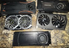 Lot Of 5 GPUS for Parts