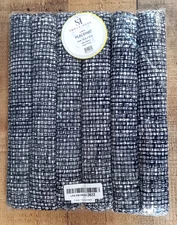 6 - Sweet Home Collection Trends 2 Tone 100% Cotton Woven Placemat - 13'' x 19''
