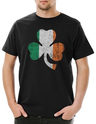 Shamrock Irish Flag Herren T-Shirt 2XL Angebot Cloverleaf Irland Ireland